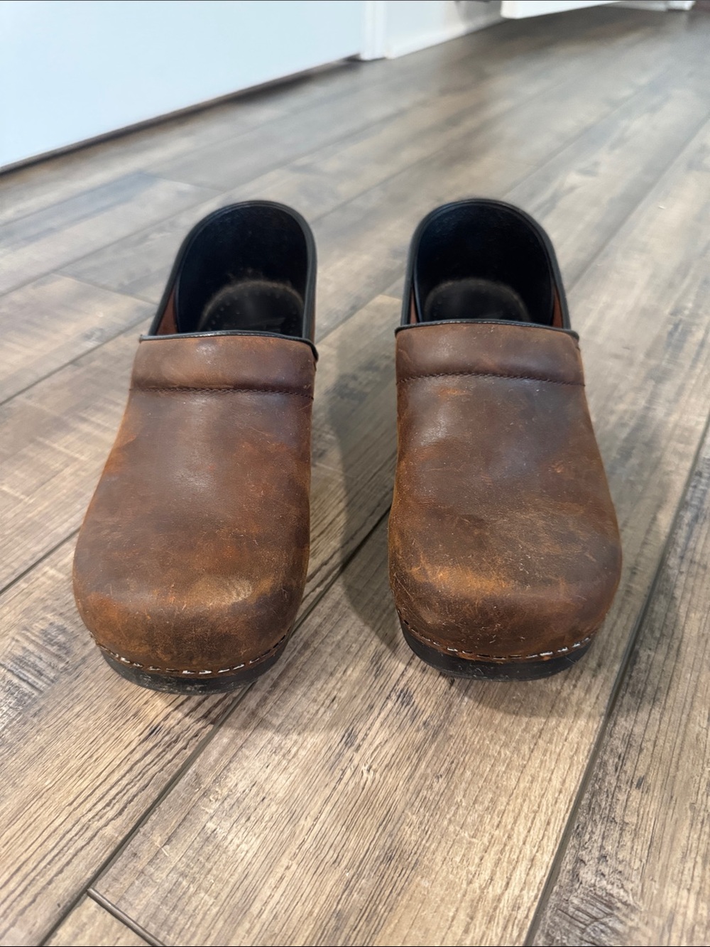 Dansko Brown Leather Clogs